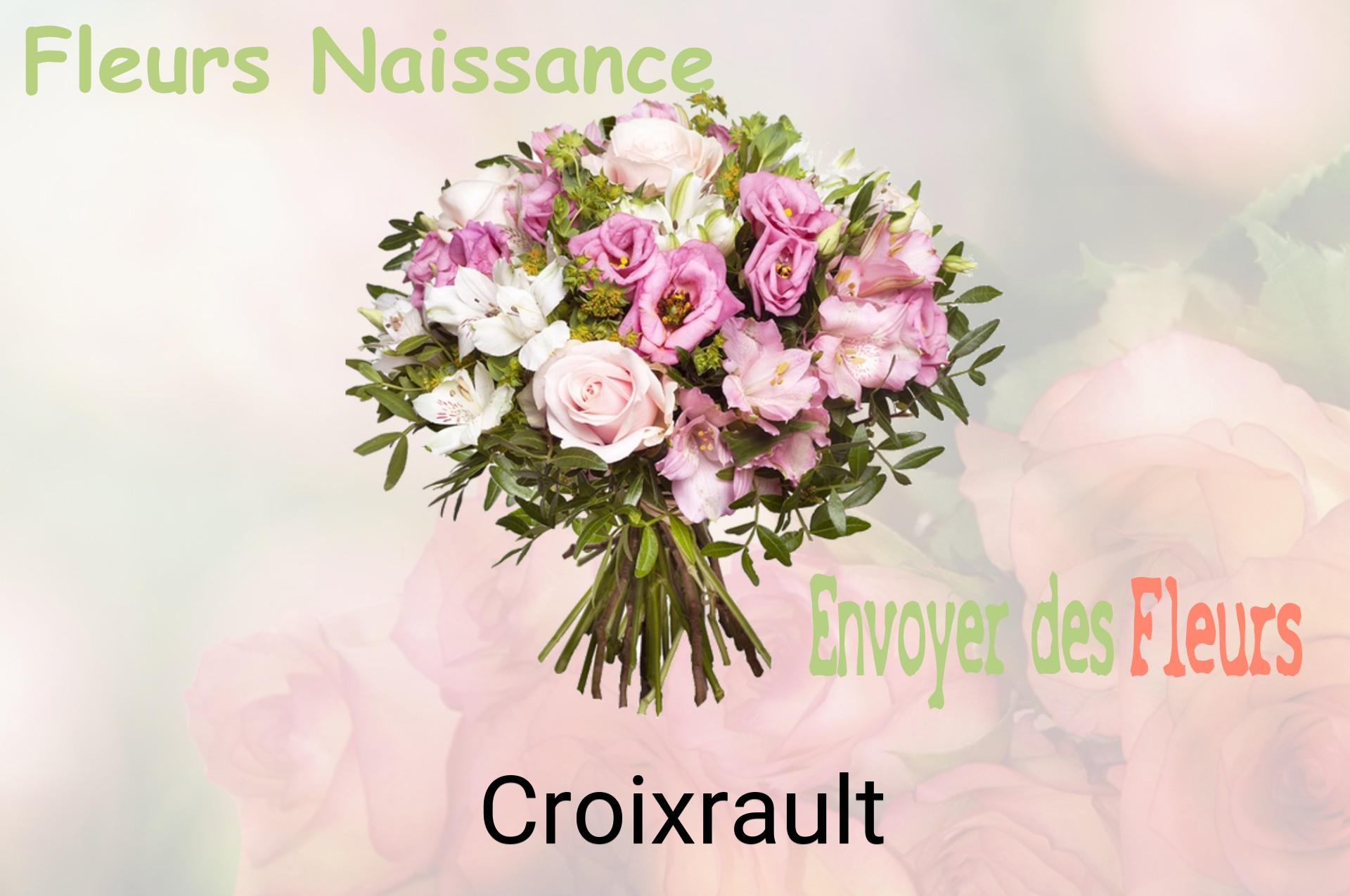 Bouquet de fleurs de naissance livré à Croixrault