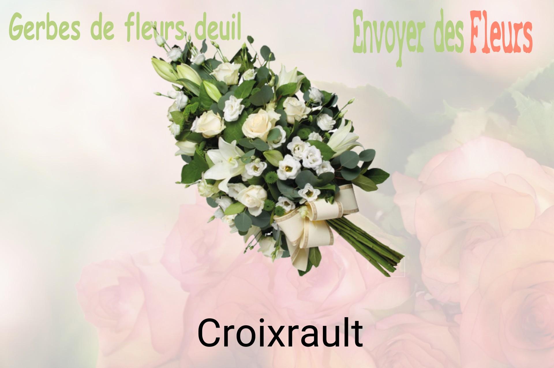 Gerbe de fleurs de deuil livrée à Croixrault